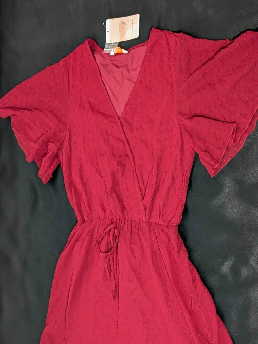 Kirundo Womens Maroon Long Sleeve dress Size Small
